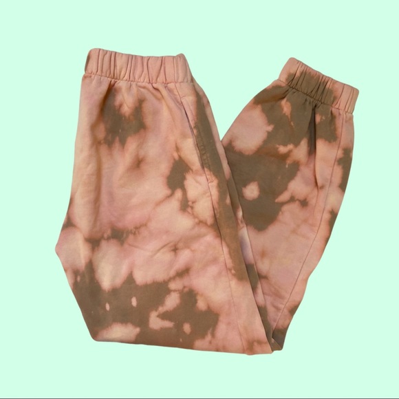 Brandy Melville Bleach Dyed Sweatpants One Size - Picture 2 of 3
